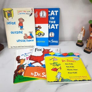 Sechs Vintage Dr. Seuss Bücher