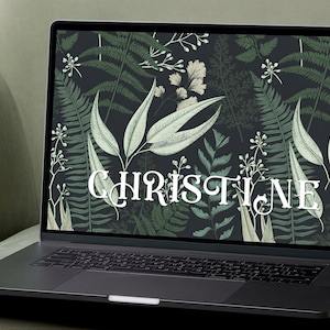 Custom Desktop Wallpaper | Desktop and Laptop | PERSONALIZED | original design | Jungle illustrations
