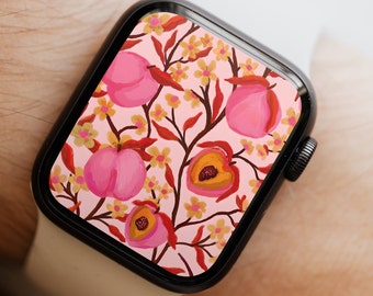 Peach | Apple Watch Wallpaper | Watch Face | original design