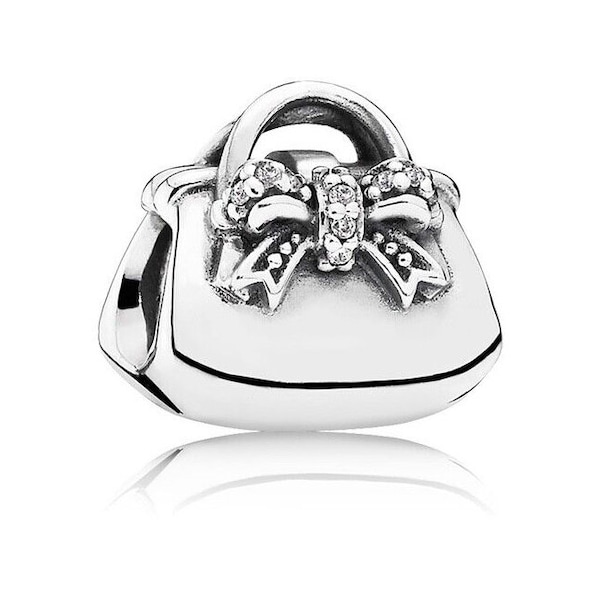 New Authentic Pandora Silver 925 ALE Charm Sparking Handbag Bead Gift 791534