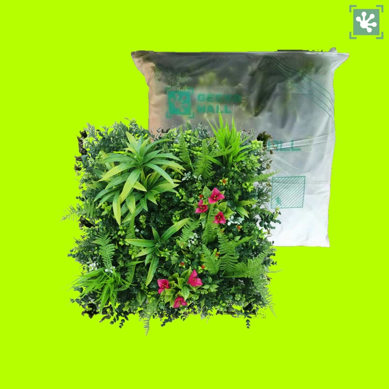 LAGOS Premium Jungle Pink Flowers Plant Wall 50 X 50 Cm Flower Orchid