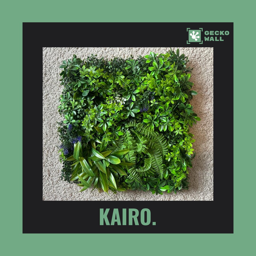 CAIRO Premium Jungle Fern Yellow Plant Wall 50 X 50 Cm artificial