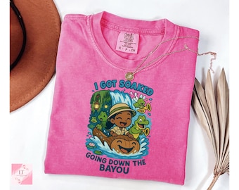 Comfort Colors Disney T-Shirt, Tiana's Bayou Adventure Ride Tee Princess and the Frog Going Down the Bayou, Disneyworld Disneyland Family