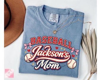 Baseball Mama Shirt Custom Name, Vintage Baseball Mom Tee, Personalized Mom Shirt, Mother’s Day Gift for Baseball Mom, Game Day Shirt