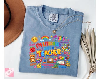 Teacher Graphic T-Shirt | Pre-K Elementary Tee, Comfort Colors