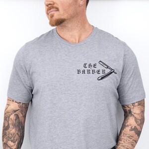 The Barber Pocket Print Shirt, Gift For Him, Barber Shop Gifts, Barber Razor Hair Trimmer, Birthday Gift