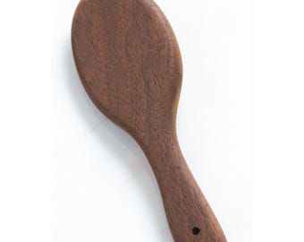Handmade Peruvian Black Walnut Hairbrush Paddle