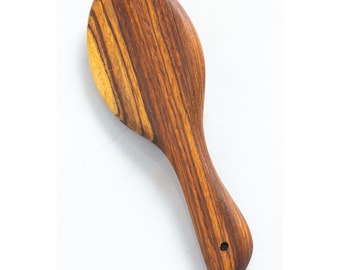 Handmade Zebrawood Hairbrush Paddle