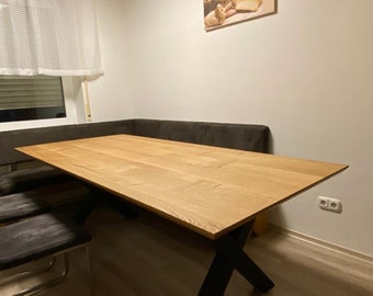 Eiche Tisch selbstgebaut