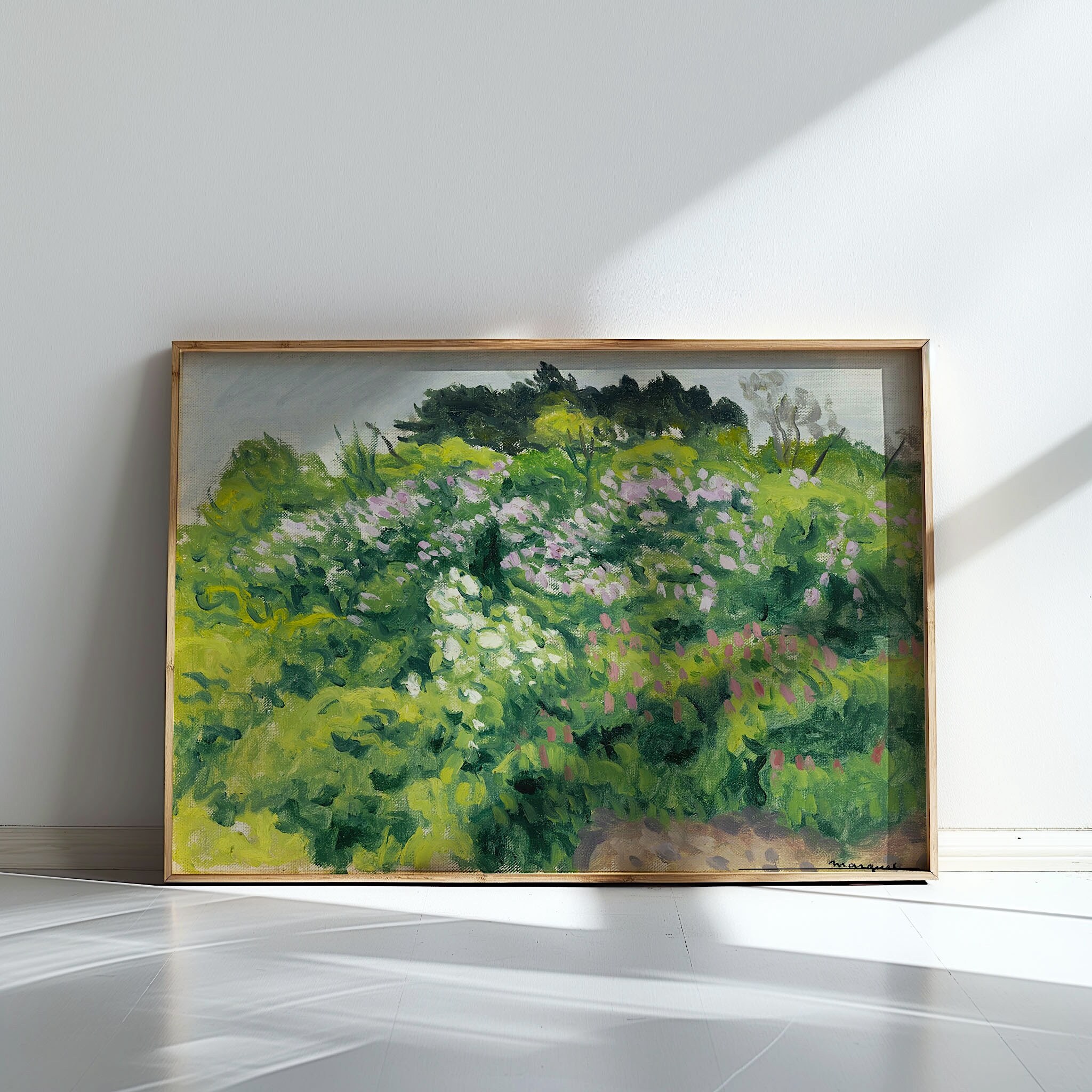 Vintage Impressionist Floral Painting: 