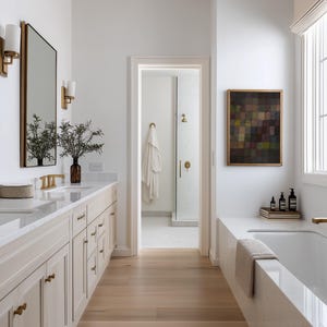 Abstract Color Mosaic Painting PRINTABLE Fine Art | Vintage Modern Geometric Wall Decor Digital Download | Vivid Art Print AP-12 image 2