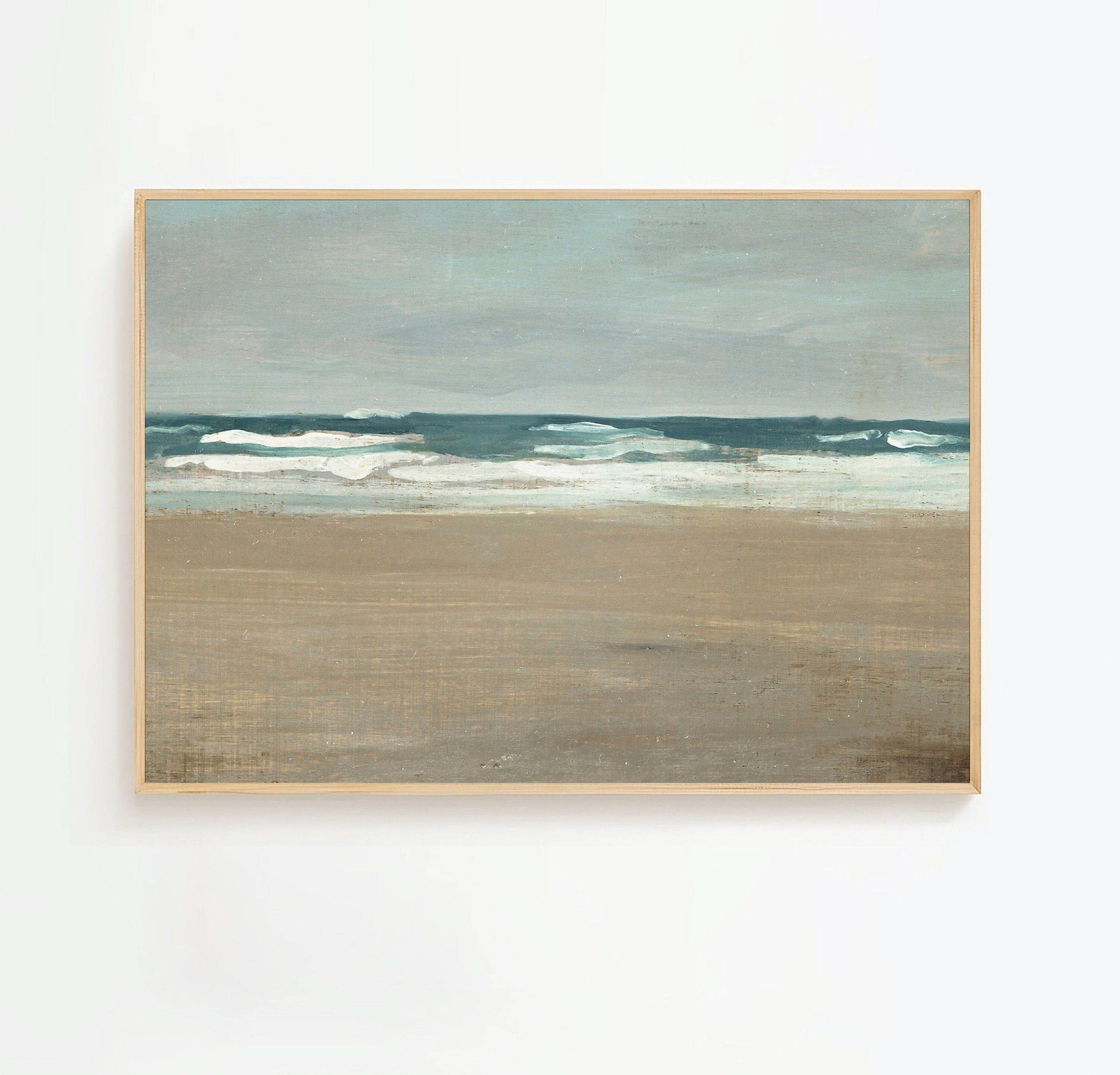 ピエール・ドゥートルロー「ザ・レガッタ」版画 海景画 装飾画 額装 #339-3 アンティーク海景画：怒れる海 - ホイッスラー版画（デジタル