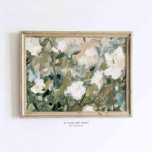 Abstract Floral Impressions Printable Art “Whispers of Spring” Downloadable Elegance Personal Exhibit I Instant Decor Digital Canvas