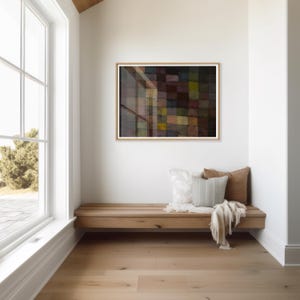 Abstract Color Mosaic Painting PRINTABLE Fine Art | Vintage Modern Geometric Wall Decor Digital Download | Vivid Art Print AP-12 image 7