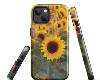 Sunflower iPhone Case 15 14 13 12 11 Plus Pro Max Mini | Tough iPhone Cover | Gift for Her | Nature | Mother's Day Gift