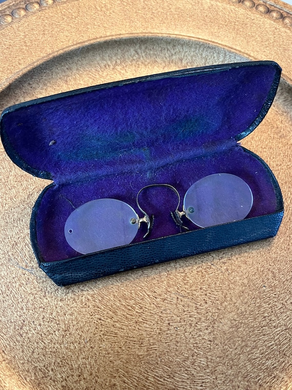 Rare Antique Glasses Edwardian Pince Nez Glasses … - image 1