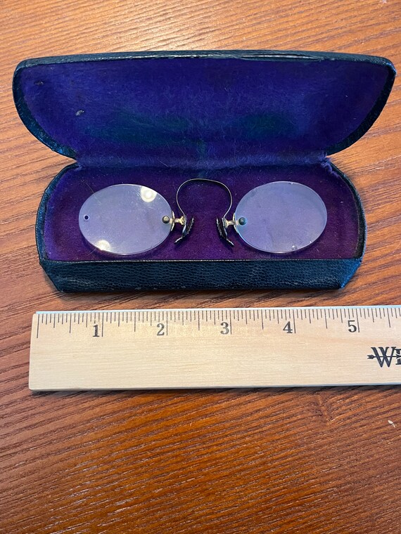 Rare Antique Glasses Edwardian Pince Nez Glasses … - image 7