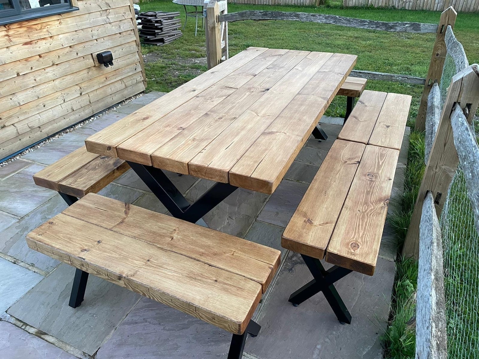 Handmade, Chunky Outdoor Table - Etsy UK