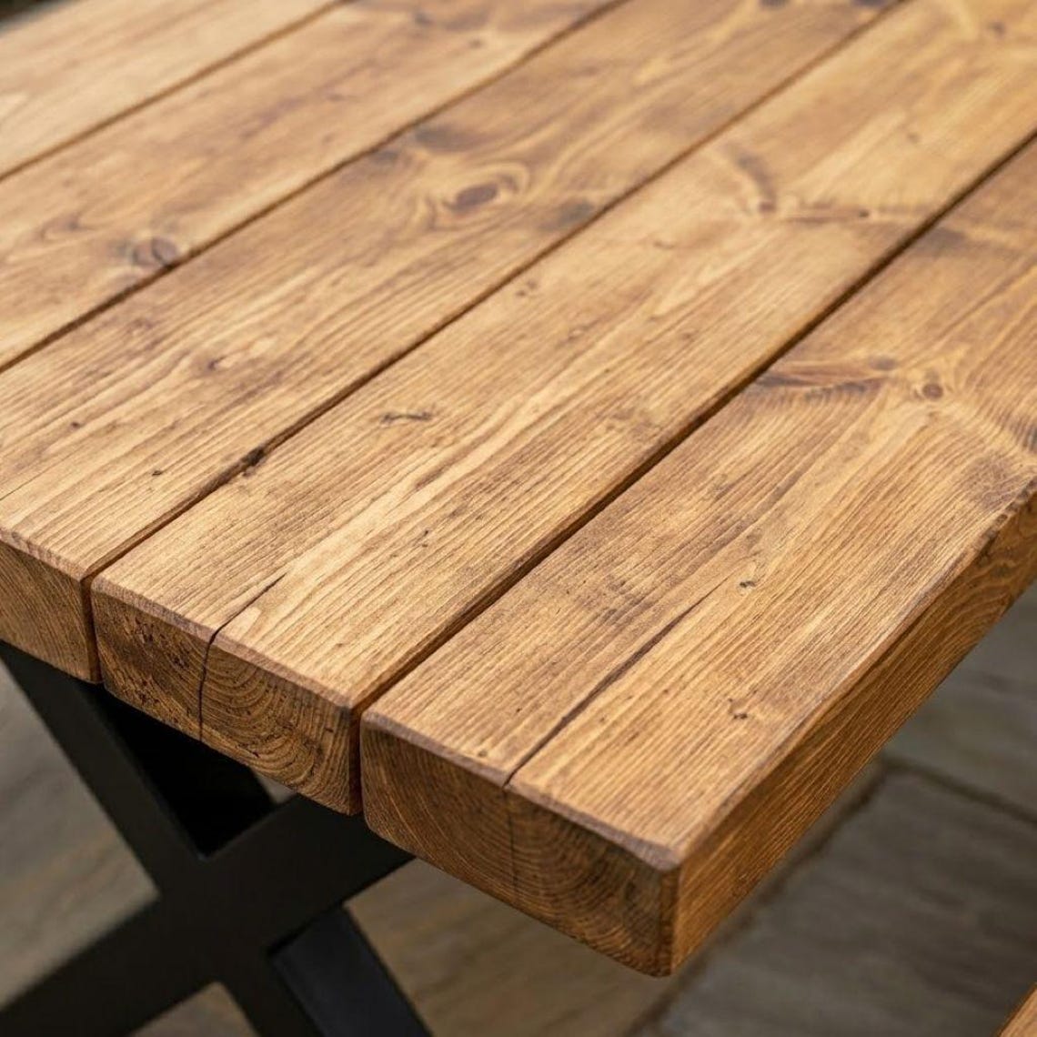 Handmade, Chunky Outdoor Table - Etsy UK
