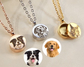 Custom Pet Fur Necklace,Personalized Pet Loss Urn Necklace for Ashes,Pet Hair Keepsake,Dog Hair Memorial,Loss Pet Gift,Gift for Pet Lover