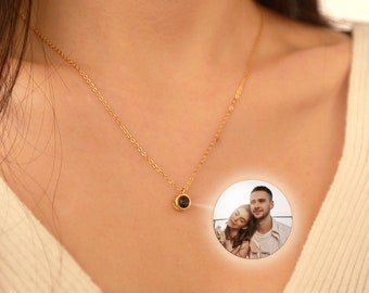 Personalized Bubble Projection Necklace, Custom Projection Necklace, Memorial Photo Necklace,Picture Jewelry, Mom's Gift, Gift for Her