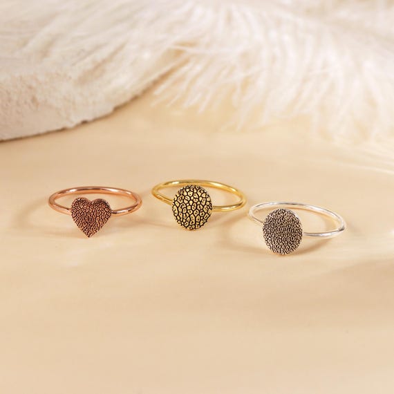 Pet's Nose print Ring • Nose Print Ring • Actual Paw Print Ring • Custom Engrave Ring • Custom Pet Ring • Mother's Day Gift •Pet Lovers Gift