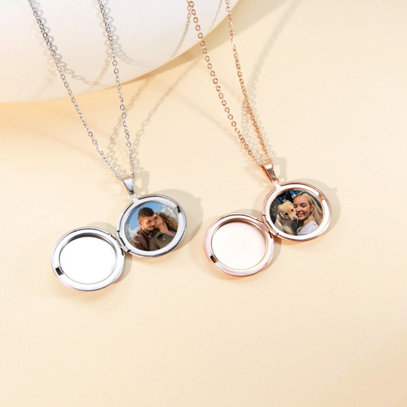 Personalized Necklace With Photo, Custom Photo Necklace, Engraved Name — free download