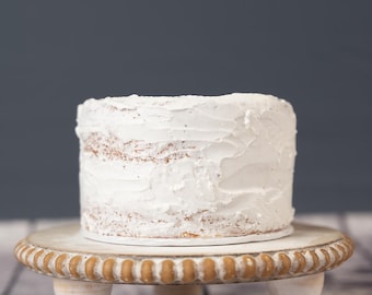 Fake White Naked Smash Cake | Cake Decor | Dessert Bar | Photo Prop | Party Decor | First Birthday | Wedding | Baby Shower