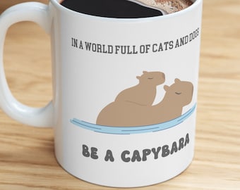 Capybara Mug, Capybara Coffee Mug Gift, Rodent Lover Gift, Rat Owner Gift