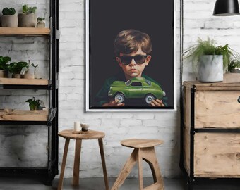 Car love | vintage poster, digital print, wall art, digital download, vintage aesthetics, wall decor, trending, stylish, exclusive art