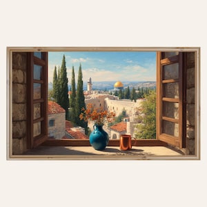 Arte televisivo con vista de Jerusalén: Arte judío, Cúpula de la Roca (Descarga digital)