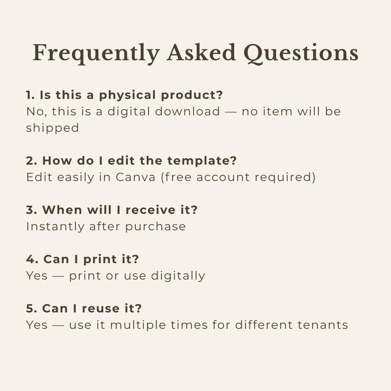 Layout For Ranters Rental Agreement House Template Canva Editable Residential Lease ...