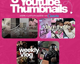 Trendy Editable YouTube Thumbnail Templates