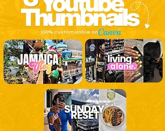 Trendy Editable YouTube Thumbnail Templates