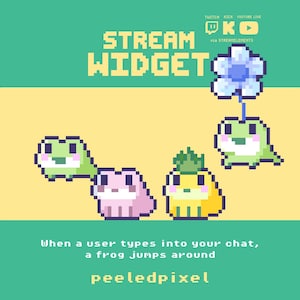 Animated Frog Audience Widget | Interactive Stream Widget for Twitch, Kick, Youtube Live | OBS & StreamLabs | StreamElements