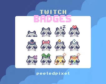 Wasbeerbadges voor Twitch/YouTube/Discord | Bitbadges | Twitch-subbadges | Badges streamen | Discord-rollen | YouTube-badges