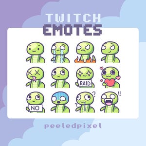 Twitch & Discord Emote用スネークエモート x 12 | スネークTwitchエモートパック、Discordエモートパック、スネークエモートバンドル | すぐに使用可能