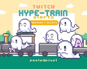 Seal Hype Train Alert Pack | Cute Animated Seal Otter Bundle | Stream Animal Overlay Assets | 7x Alerts