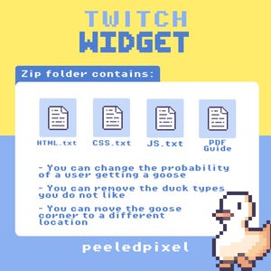 Animated Duck, Duck, Goose Widget | Interactive Widget for Twitch ...