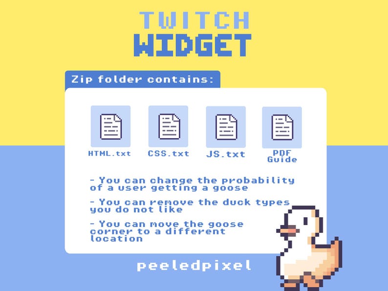 Animated Duck, Duck, Goose Widget | Interactive Widget for Twitch ...