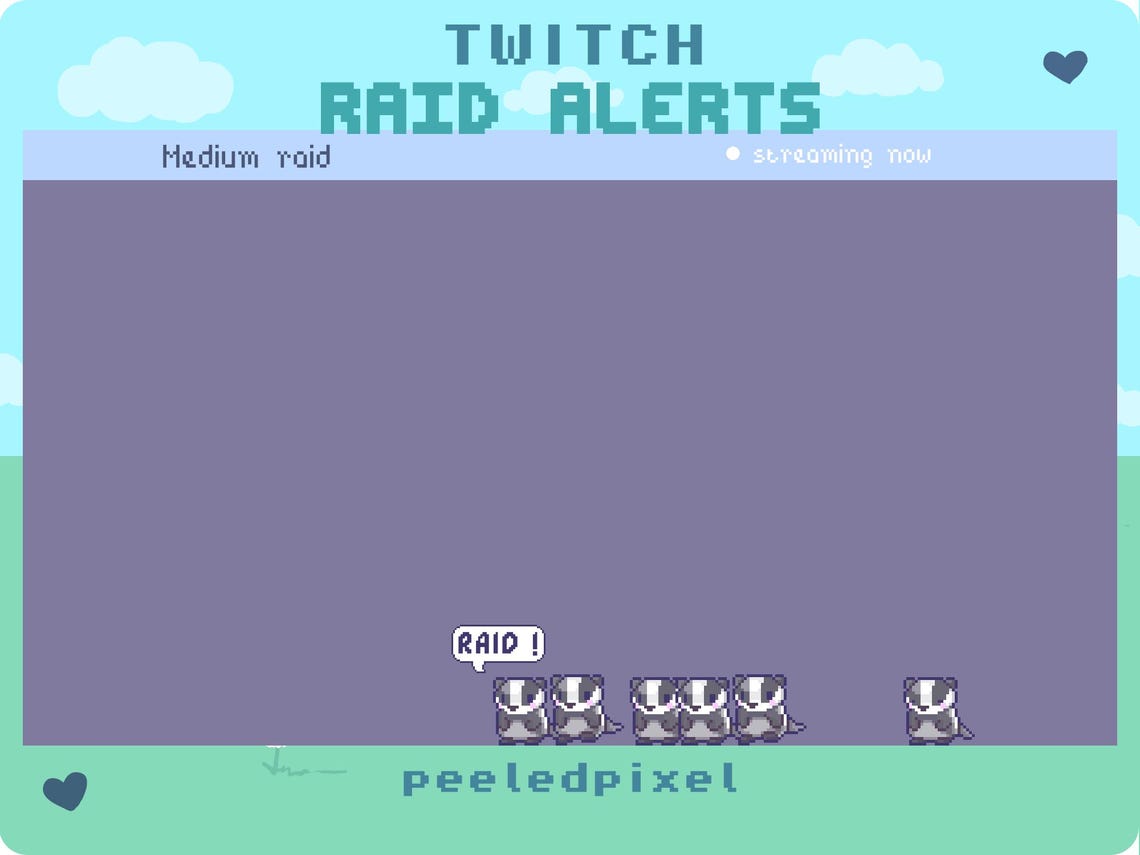 Badger Twitch Raid Alert Pack | Stream Animal Overlay Assets | 3x ...