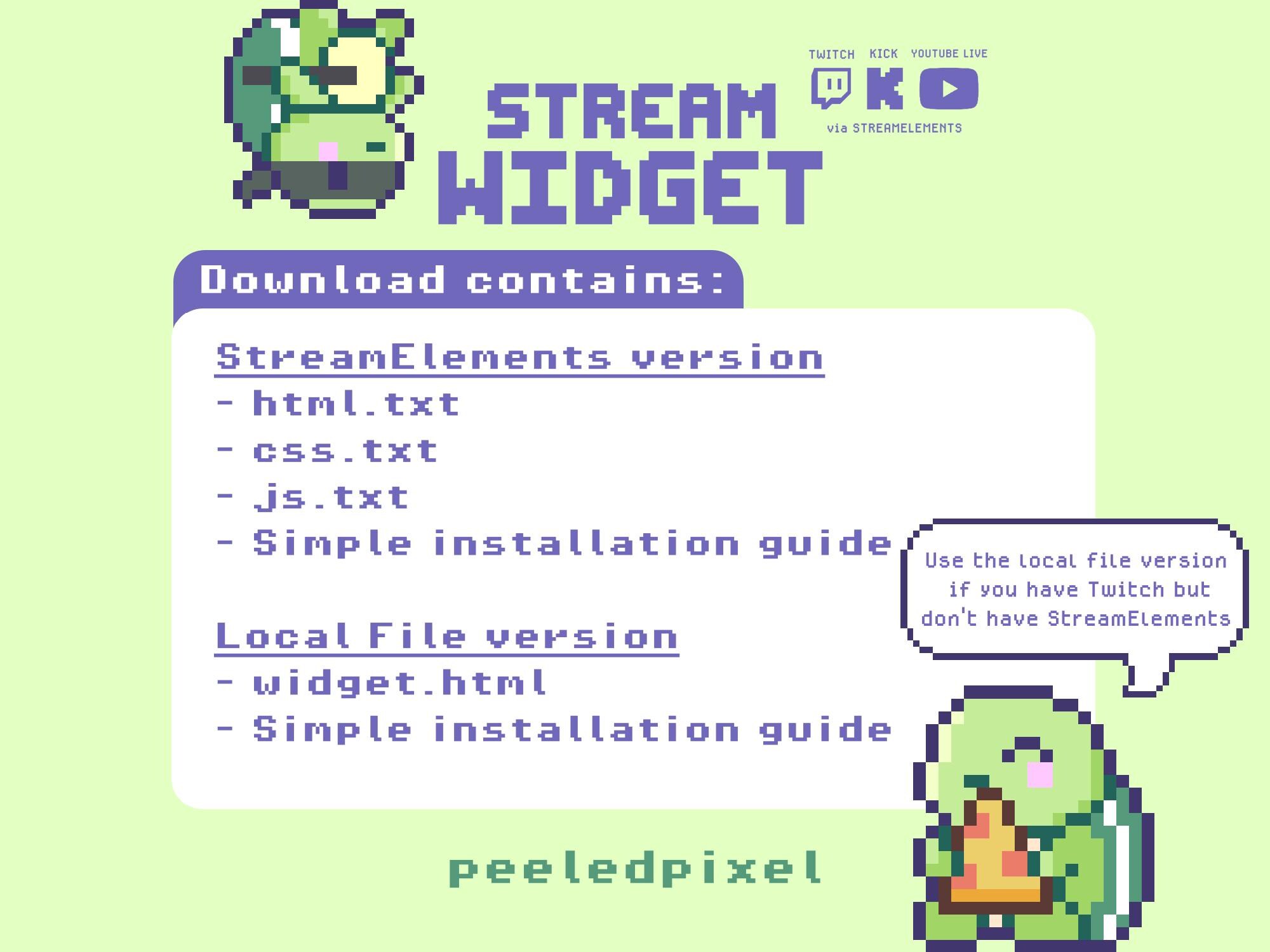 Wandering Turtle Audience Widget | Interactive Widget for Twitch, Kick ...