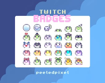 Kikkerbadges voor Twitch | Bitbadges | Twitch-subbadges | Badges streamen | Discord-rollen