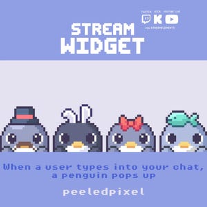 Penguin Audience Widget | Interactive Widget for Twitch, Kick, YouTube Live | OBS & StreamLabs | StreamElements