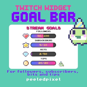 Frog Goal Bar | Interactive Widget for Twitch | StreamElements/OBS/StreamLabs