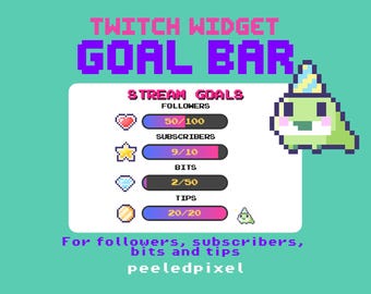 Kikker doelstang | Interactieve widget voor Twitch | StreamElements/OBS/StreamLabs