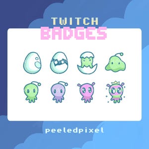 Alien Buttons für Twitch/Youtube/Discord | Gebissabzeichen | Twitch Sub Abzeichen | Badges | Discord Rollen | Youtube Buttons