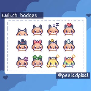 Fox Badges for Twitch/YouTube/Discord | Bit Badges | Twitch Sub Badges | Stream Badges | Discord Roles | Youtube Badges