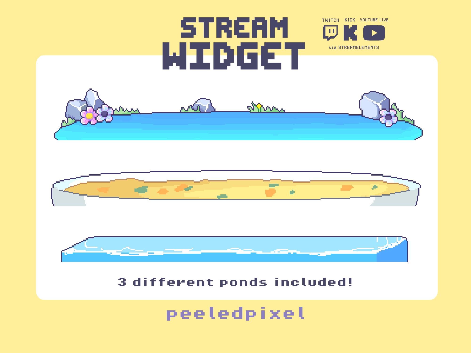 Swimming Duck Pond Stream Widget | Interactive OBS Streamlabs Twitch ...