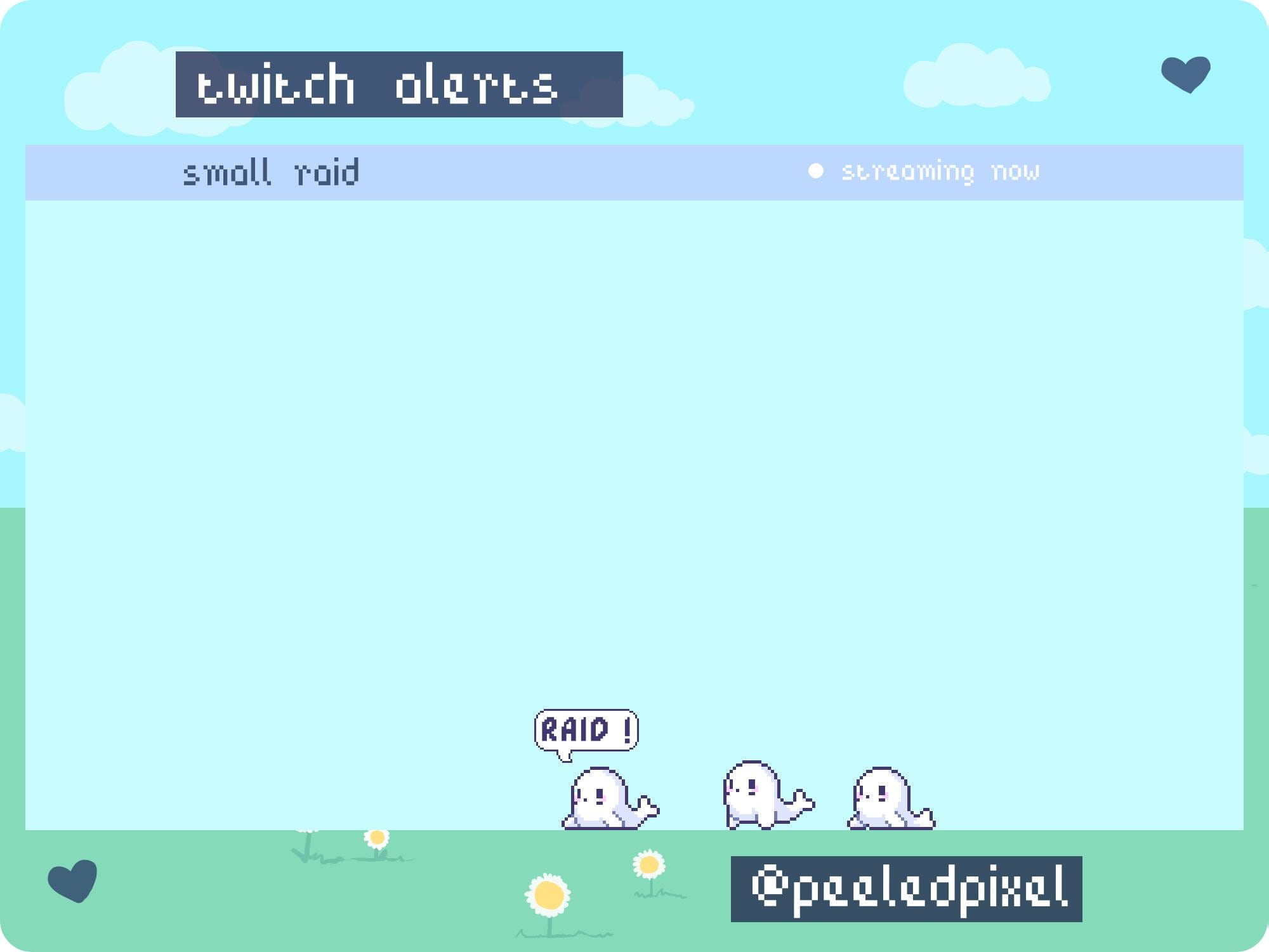 Seal Twitch Raid Alert Pack | Cute Animated Pixel Seal Bundle | Stream ...